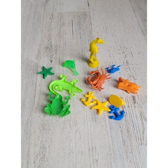 Aquatic animal sea variety toy set sea horse star fish anchor - Picture 5 of 6